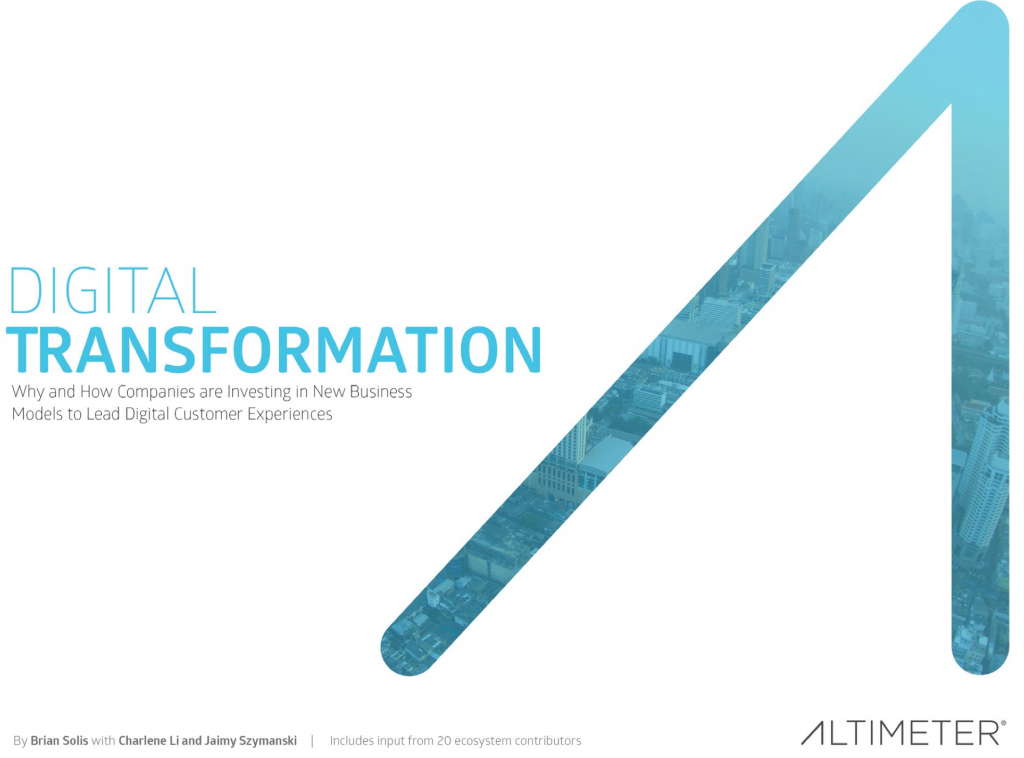 Report: Digital Transformation and the New Customer Experience