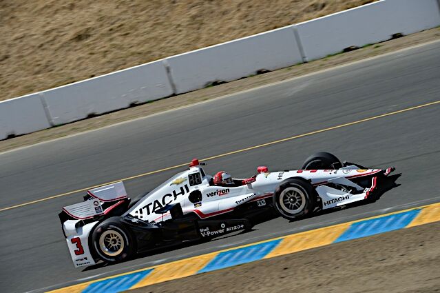 Racing IndyCars with Team Penske and Hitachi
