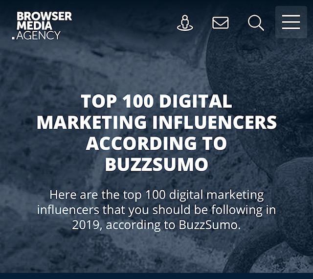 Brian Solis Ranks #2 on BuzzSumo’s List of Top 100 Digital Marketing Influencers