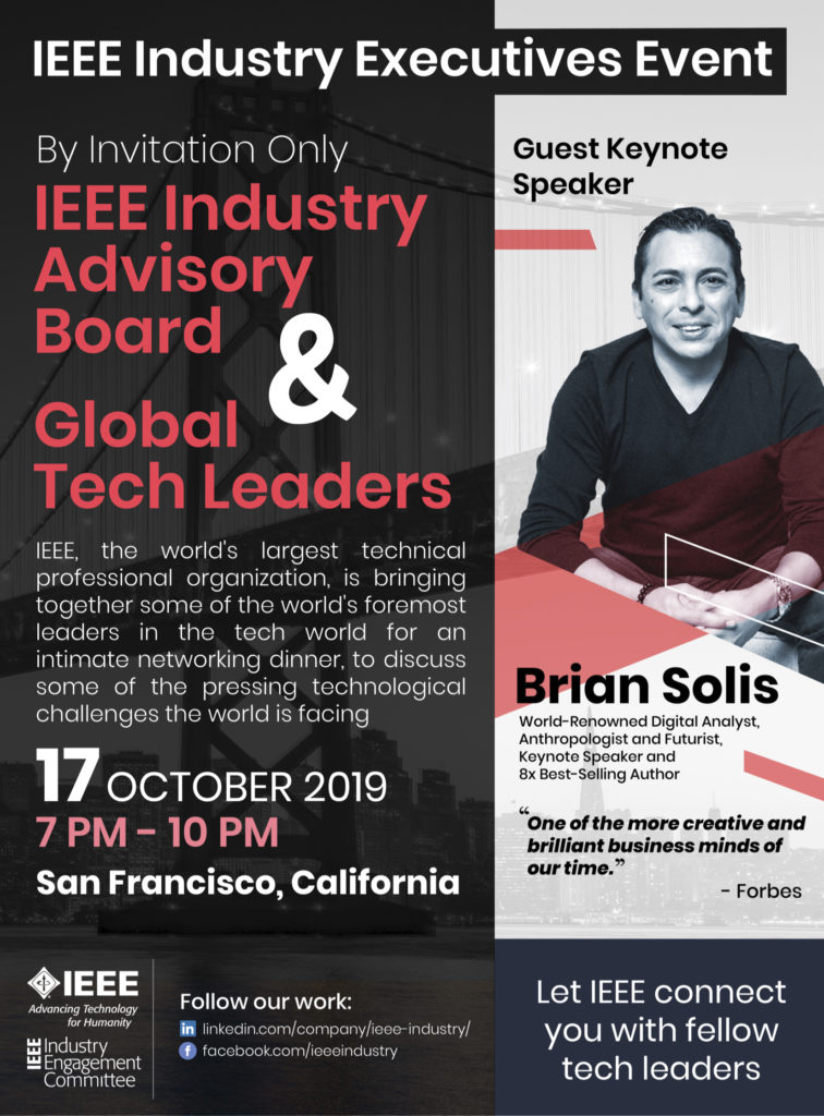 IEEE Industry Executives Event Features Keynote Speaker Brian Solis