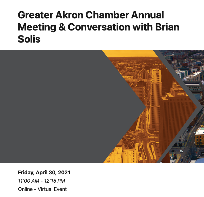 Greater Akron Chamber Annual Meeting & Conversation with Brian Solis