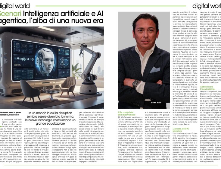 Daily Magazine Italia: Scenari Intelligenza artificiale e AI agentica, l’alba di una nuova era