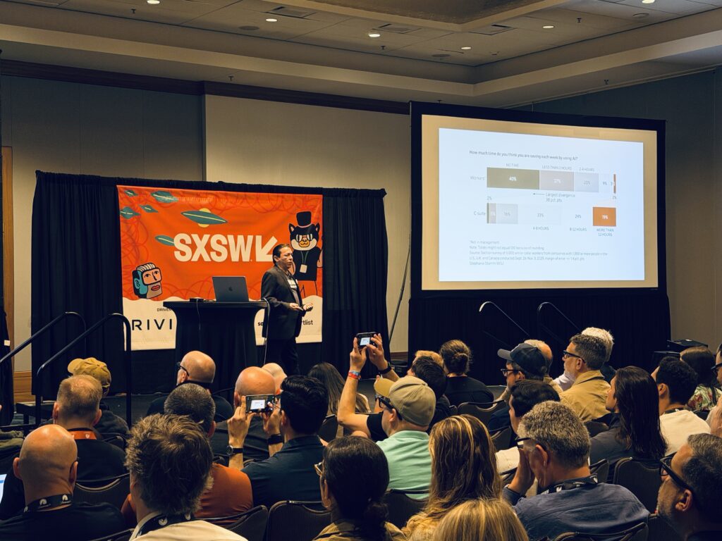 SXSW 2026: cognitive darwAInism, AI Slop, the Hidden AI Tax, and a Futurist Coming Home