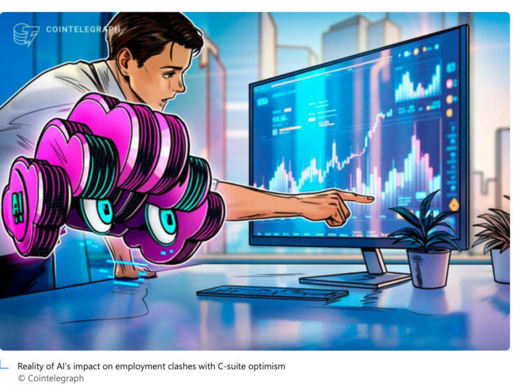 Cointelegraph: Reality of AI’s impact on employment clashes with C-suite optimism