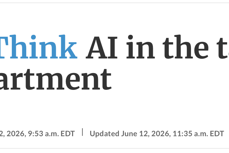 Accounting Today: AI in the Tax Department